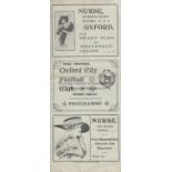 OXFORD CITY - DULWICH 1920 Six page Oxford City gatefold home programme v Dulwich Hamlet, 30/10/