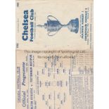 CHELSEA / TOTTENHAM / CHARLTON Two programmes for Neutral matches played at Chelsea FC. : Single