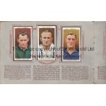 CIGARETTE CARDS Album, Association Footballers 1935-1936 issued by W.D. & H.O. Wills with one card