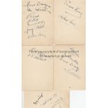 GOLF Collection of five album pages covering period circa 1938-1951. Signatures of 28 golfers