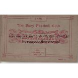 BURY FC 1925 Bury Football Club Bazaar booklet,1925, 144 page booklet including a club history and