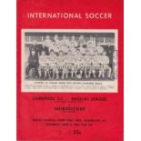 LIVERPOOL IN USA / CANADA 64 Official programme, Liverpool v Meidericher, 6/6/64 in Vancouver.