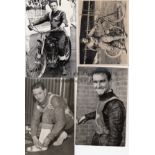 SPEEDWAY PHOTOGRAPHS Forty nine b/w photos from 1950's onwards, the largest being 7" X 5" with the