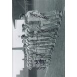 LEICESTER CITY 1963 B/W 12” x 8” photo, showing Leicester City players lining up shoulder to