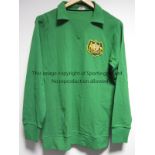 AUSTRALIA FOOTBALL A green long sleeve shirt with embroidered badge and 1 on the back, issued by