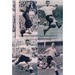 TOTTENHAM 1960-61 Nine photograph reprints of Star postcards issued in 1960, each one signed by