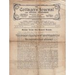 AMATEUR CUP SEMI-FINAL 1922 - FULHAM Four page Fulham programme for the Amateur Cup Semi-Final,