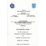 FA CUP FINAL 1997 10 Page small booklet of Programme of arrangements for the 1997 FA Cup Final