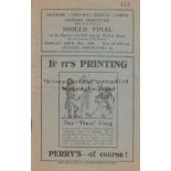AT DARTFORD 1929 Dartford programme issued for Livingstone Hospital Shield Final, London Paper Mills