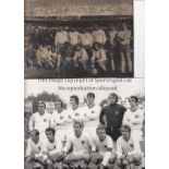 TEAM PHOTOGRAPHS Collection of eight football team photographs, all black and white, various teams