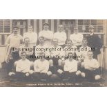 PRESTON NORTH END 1904-05 Preston team group postcard 1904-05, note on reverse to someone in