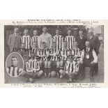 READING 1906-07 Reading FC team group postcard 1906-07, players named, issued by W.H.Dee. Good