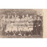 SMALL HEATH Small Heath (Birmingham City) team group postcard, caption at side reads "Celebrated