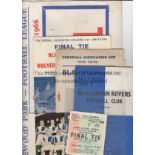 BLACKBURN Small but interesting miscellany of Rovers items, small cardboard match poster v