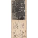 BATH CITY 1944 A four page folder enclosing a photograph of Bath City players and officials and