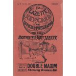 MIDDLESBROUGH - SUNDERLAND 1939 Middlesbrough home programme v Sunderland, 25/2/1939,slight fold, no