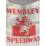 WEMBLEY SPEEDWAY A small plastic racing top with Wembley Speedway and lion logo on one side. Good