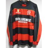 QUEEN'S PARK RANGERS Red and black hoops long sleeve shirt with Influence Leisurewear shirt