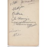 ASTON VILLA Autograph album page with nine Aston Villa signatures 43-44 including eight whom