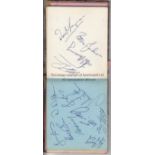 AUTOGRAPH ALBUM Album containing autographs of late 50s/early 60s football players , signed album