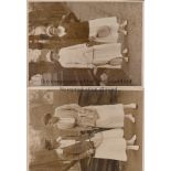 TENNIS Three very rare real photographs from the Percy Rootham collection (Rootham was a LTA Vice -