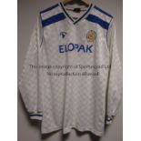 QUEEN OF THE SOUTH White long sleeve shirt with blue trimmings Matchwinner shirt, Elopak shirt