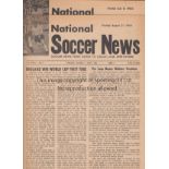 WORLD CUP 1966 Two copies of the American football paper "National Soccer News" , issues are June