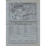 1924 AMATEUR CUP FINAL - MILLWALL Official Millwall programme, 1924 Amateur Cup Final, Clapton v