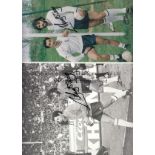 RICKY VILLA / TOTTENHAM / AUTOGRAPHS Three 10" X 8" photographs, all with Ossie Ardilles which
