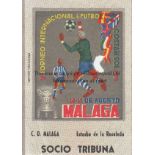 TOTTENHAM Ticket for Costa Del Sol Youth Tournament 14th-16th August 1965 which Tottenham won