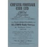 CHESTER - DARLINGTON 49-50 Chester home programme v Darlington, 21/1/50, slight folds. Generally