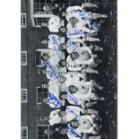 ENGLAND 1972 B/W 12” x 8” photo, depicting a wonderful image showing England’s squad of players