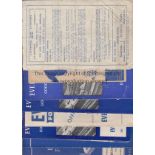 EVERTON A collection of 27 Everton home programmes 1945-1977 to include v Stoke City 1945/46 (