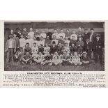 MANCHESTER CITY 1914-15 Manchester City team group postcard , 1914-15, players named, published by