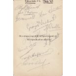 CHELSEA 44-45 Album page containing Chelsea autographs 44-45, 11 signatures including Woodley,