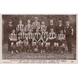 NOTTS COUNTY 1906-07 Notts County team group postcard 1906-07, players named, issued by Rapid Photo,