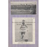 1930/31 QPR v COVENTRY CITY Official programme for the Third Division South fixture played 31