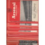 ARSENAL RESERVES Thirty six programmes 1952-1955. Including 16 X 1951/2, 2 X 1953/4 and 18 X 1954/