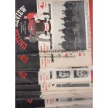 MANCHESTER UNITED Twenty one home programmes for 1954/5 season. Twenty League, missing No. 16 Wolves