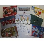 FOOTBALL CLUB XMAS CARDS Approximately 65 official club Christmas cards from the late 1990's