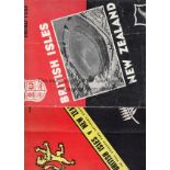 BRITISH LIONS 1959 RUGBY Two programmes for the Second and Third Tests v New Zealand on the 1959