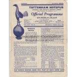 AMATEUR CUP SEMI 1952 Tottenham programme, Barnet v Leyton, 22/3/52, Amateur Cup Semi-Final at