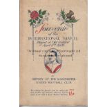 MAN UTD -1926 ENGLAND v SCOTLAND 112 page booklet produced as a souvenir of the England v Scotland