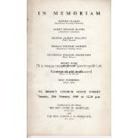 IN MEMORIAM- MUNICH 1958 Order of Service programme for the service In Memoriam of the eight