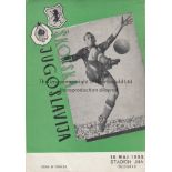 JUGOSLAVIA - SCOTLAND 55 Jugoslavia home programme v Scotland, 15/5/55 in Belgrade. Scarce issue.