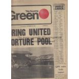 MAN UNITED A collection of 12 Newspapers pertaining to Manchester United 1974-1979 - 10 Pinkun's (