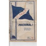 URUGUAY Large 9" x 6" Club Nacional de Football, Montevideo handbook, 40 pages, covers the history
