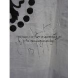 SIR JOHN HURT / ACTOR / AUTOGRAPH A white extra large T shirt with Save The Rainforests on the front