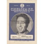 CHELSEA RESERVES Four page home programme v. Birmingham City Reserves 7/4/1949. Generally good