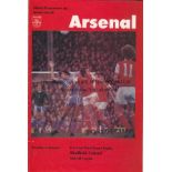 ARSENAL V SHEFFIELD UNITED 1977-8 FA CUP PRINTER'S PROOF Official programme for the FA Cup Replay at